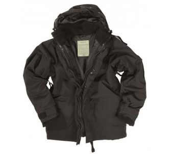 Mil-Tec zimska trislojna nepremočljiva jakna, črna