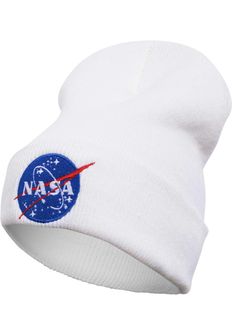 NASA Beanie Insignia zimska kapa, bela
