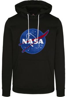 NASA Southpole Insignia Logo moška pulover s kapuco, črn