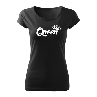 DRAGOWA ženska kratka majica queen, črna 150g/m2