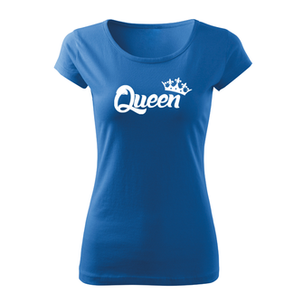 DRAGOWA ženska kratka majica queen, modra 150g/m2