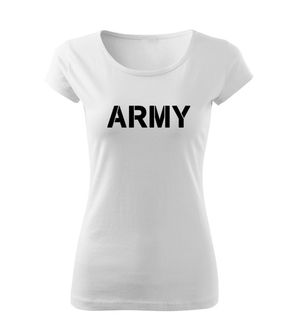 DRAGOWA ženska majica army, bela 150g/m2
