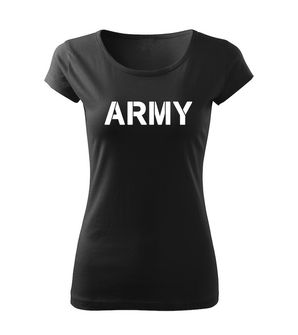 DRAGOWA ženska majica army, črna 150g/m2