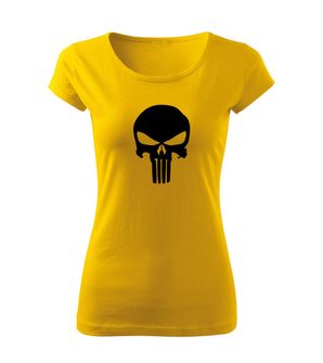 DRAGOWA ženska majica punisher, rumena 150g/m2