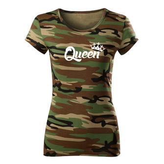 DRAGOWA ženska majica queen, maskirna 150g/m2