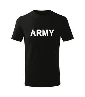 DRAGOWA Otroška majica s kratkimi rokavi Army, črna