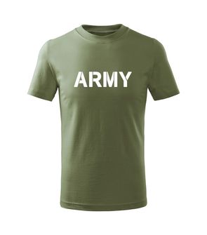 DRAGOWA Otroška majica s kratkimi rokavi Army, olivno zelena