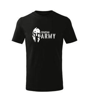 DRAGOWA Otroška majica s kratkimi rokavi Spartan Army, črna