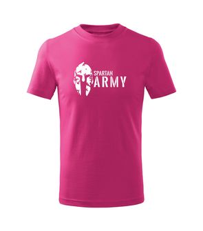 DRAGOWA Otroška majica s kratkimi rokavi Spartan Army, roza