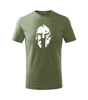DRAGOWA Otroška majica s kratkimi rokavi Spartan, olivno zelena