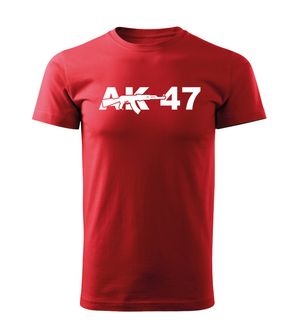 DRAGOWA majica s kratkimi rokavi ak47, rdeča 160g/m2