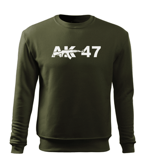 DRAGOWA moški pulover AK-47, olivno zelena 300g/m2