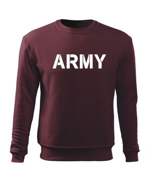 DRAGOWA moški pulover army, bordo 300g/m2