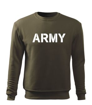 DRAGOWA moški pulover army, oljčna 300g/m2