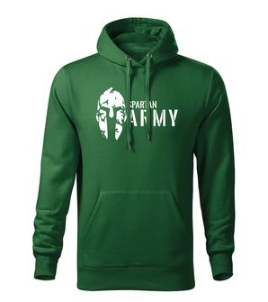 DRAGOWA moški pulover s kapuco spartan army, zelena 320g/m2