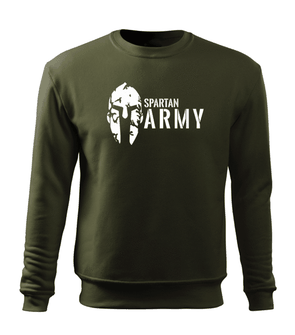 DRAGOWA moški pulover spartan army, olivno zelena 300g/m2