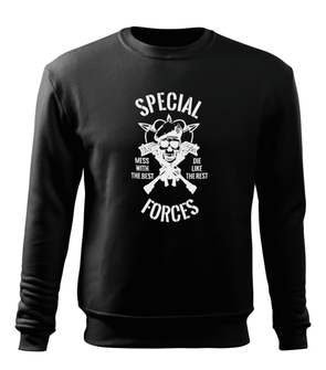 DRAGOWA moški pulover special forces, črna 300g/m2