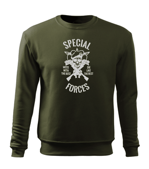 DRAGOWA moški pulover special forces, olivno zelena 300g/m2