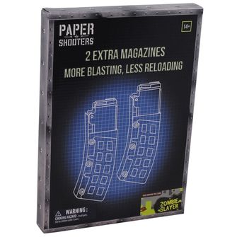 Papirnati strelci Komplet zložljivih pištol Papirnati strelci Zombie Magazine, 2 pakiranja