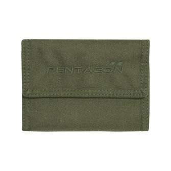 Pentagon stater 2.0 denarnica z Velcro zapiranjem, olivno zelena