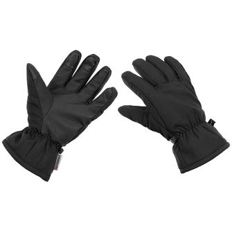 MFH rokavice iz softshell materiala z izolacijo 3M™ Thinsulate™, črne