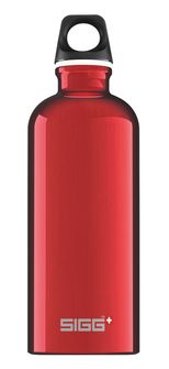 SIGG Traveller Aluminijasta steklenica za pitje 0,6 l rdeča