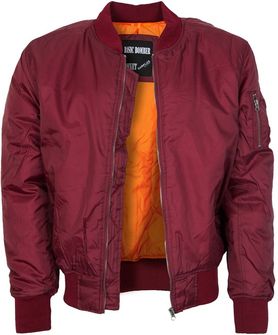 Bombažna jakna Surplus, bordo barve