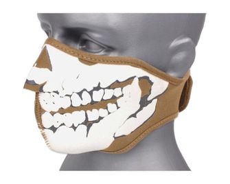 TM neoprenska maska 3D lobanja - kojotova rjava
