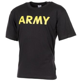 MFH Army majica s kratkimi rokavi, črna