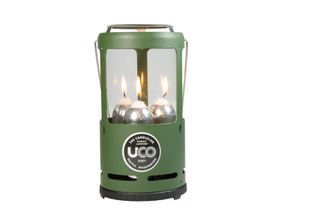 UCO Prenosna svetilka za 3 sveče, zelena