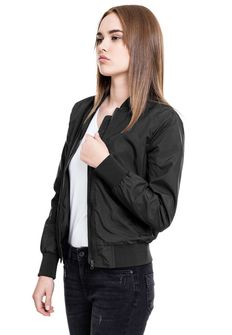 Urban Classics ženska light bomber jakna, črna