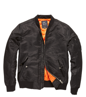 Vintage Industries Bomber Welder jakna za prehodna obdobja, črna