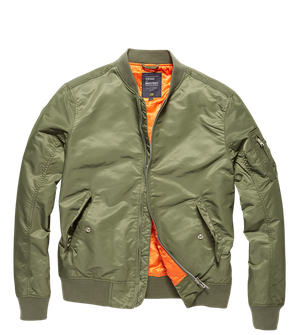 Vintage Industries Bomber Welder jakna za prehodna obdobja, light olivno barve