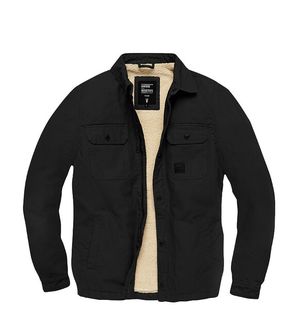 Vintage Industries Dean sherpa prehodna jakna, črna