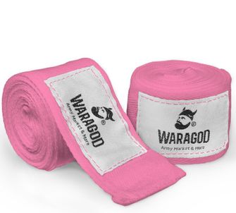 WARAGOD boksarske bandaže 3,5 m, rožnata