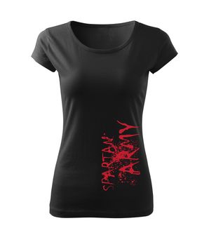 DRAGOWA ženska kratka majica RedWar, črna 150g/m2