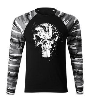 DRAGOWA Fit-T majica z dolgimi rokavi Frank The Punisher, metro 160g/m2