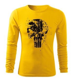 DRAGOWA Fit-T majica z dolgimi rokavi Frank The Punisher, rumena160g/m2