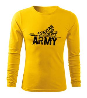 DRAGOWA Fit-T majica z dolgimi rokavi Nabis, rumena 160g/m2
