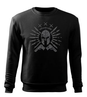 DRAGOWA moški pulover Ares, črna, 300g/m2