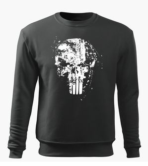 DRAGOWA moški pulover Frank The Punisher, siva, 300g/m2
